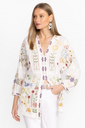 Johnny Was Tops | Women FELICITY TUNIC Natural