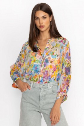 Johnny Was Tops | Women HUNNI BLOUSE Wild Blooms