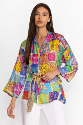 Johnny Was Tops | Women MULTEE BUTTON UP BLOUSE Multee