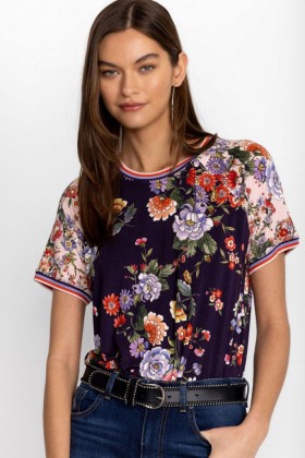 Johnny Was Tops | Women THE JANIE FAVORITE RAGLAN TEE- ELSA Elsa