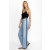 Johnny Was Bottoms | Women MELANIE BLANKET STITCH WIDE LEG JEAN Light Wash