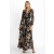 Johnny Was Dresses | Women FLORAL BURNOUT CHIFFON DRESS Black