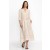 Johnny Was Dresses | Women GAUZE BISHOP SLEEVE DRESS WITH WAIST TIE White Sand