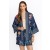 Johnny Was Kimonos | Women EVANGELINE TENCEL CROPPED KIMONO Denim Blue