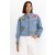 Johnny Was Outerwear | Women JEANETTE CROPPED DENIM JACKET Denim Blue