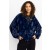 Johnny Was Outerwear | Women MIDNIGHT FAUX FUR BOMBER Deep Navy