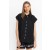 Johnny Was Tops | Women BUTTONDOWN TUNIC WITH SHOULDER SHIRRING Black Beauty
