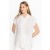 Johnny Was Tops | Women BUTTONDOWN TUNIC WITH SHOULDER SHIRRING White