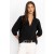 Johnny Was Tops | Women GAUZE BISHOP SLEEVE BLOUSE Black Beauty