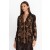 Johnny Was Tops | Women Georgina Velvet Oversized Shirt French Leopard