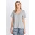 Johnny Was Tops | Women Short Sleeve V-Neck Layering Tee Heather Grey