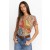 Johnny Was Tops | Women The Janie Favorite Short Sleeve V-Neck Tee Garden Mosaic