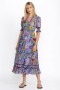  Vestidos Johnny Was | Vestido Longo de Seda Daphne Feminino Roxo