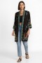  Johnny Was Kimonos | Casaco Kimono Feminino CELINA em Linho Preto