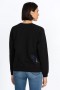  Johnny Was Tops | Moletom Raglan Feminino Arizona Preto