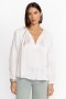  Johnny Was Tops | Blusa feminina plissada Gemma branca