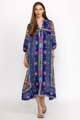  Vestidos Johnny Was | Vestido Feminino DEMARNE XYLA Estampa Demarne