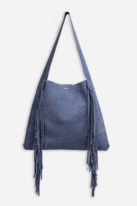  Bolsas Johnny Was | Bolsa Hobo Feminina Serenity em Camurça Italiana com Franjas