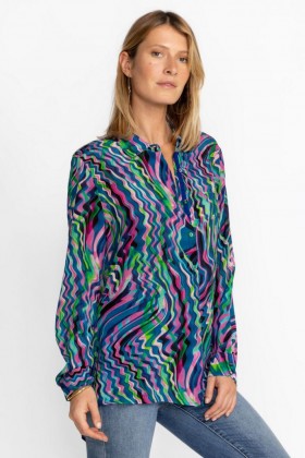  Johnny Was Felsőrész | Női MOONWAVE BUTTON DOWN SHIRT Moonwave
