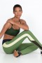  Johnny Was Active | Leggings con inserti in rete Endurance da donna, color bronzo e verde