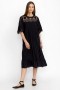  Johnny Was Dresses | Donna KAROLINA MIDI DRESS Nero