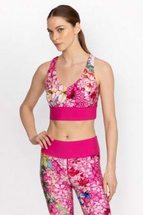  Johnny Was Active | Reggiseno sportivo con occhielli incrociati sulla schiena BEE ACTIVE da donna