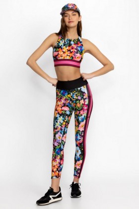  Johnny Was Bottoms | Leggings attivi da donna Bee con tasche Wild Bloom