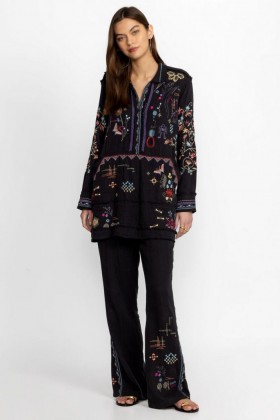  Johnny Was Bottoms | Donna LITZY PANT Nero