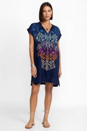  Johnny Was Dresses | Donna MISHTI DRESS Blu Notte