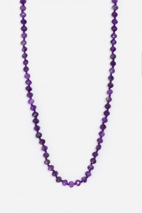  Johnny Was Jewelry | Collana con ametista annodata a mano da donna JOSPEH BROOKS Viola