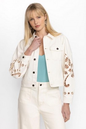  Johnny Was Outerwear | Donna GIACCA CORTA IN DENIM CHARLOTTA Naturale