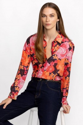  Johnny Was Tops | Donna CAMICIA BECCA CON BOTTONI Becca