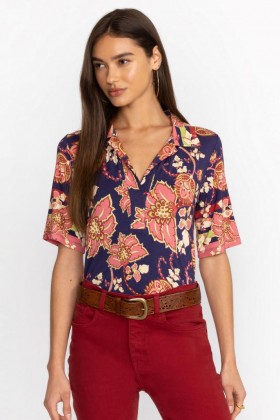  Johnny Was Tops | Donna MONTREUX POLO SWING TUNIC Montreux