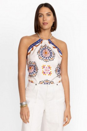  Johnny Was Tops | Donna MORIAH SCARF TOP Noritzu