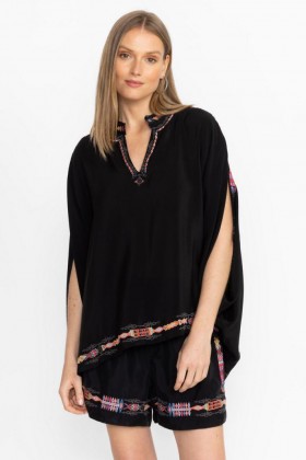  Johnny Was Tops | Donna SASCHA PONCHO Nero