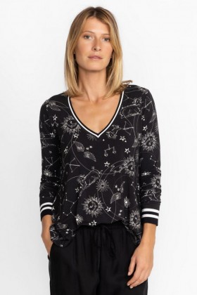  Johnny Was Tops | Maglietta a maniche lunghe con scollo a V e scollo a V preferita da Janie Bijou