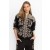  Johnny Was Tops | Camicetta Henley con maniche a sbuffo da donna, nera