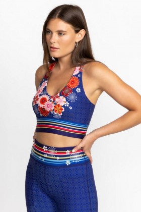 ジョニーは活動していました |レディース パジャロ V フロント スポーツブラ パジャロ