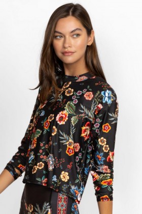 ジョニー・ワズ トップス | レディース アーデル モックネック ステップヘム Tシャツ アーデル