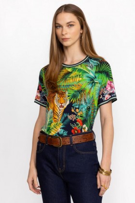  Johnny Was トップス | レディース THE JANIE FAVORITE ラグランTシャツ Tigres