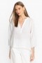  Johnny Was Topper | Dame GAUZE BISHOP SLEEVE BLUSE Hvit