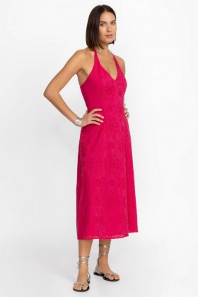  Johnny Was Kjoler | Dame EDEN HALTER MIDI KJOLE Love Potion