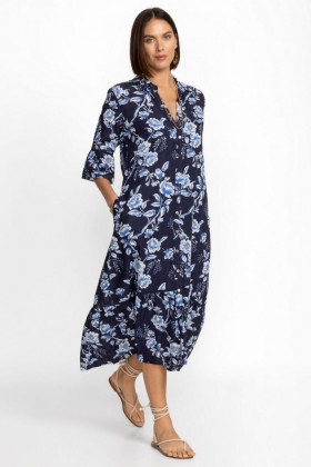  Johnny Was Kjoler | Dame HI LAV RUFFLE SLEEVE MAXI Magnolia