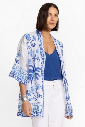  Johnny Was Kimonoer | Dame TARRA KIMONO Hvit