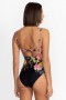  Costume de baie Johnny Was Swim & Resort | Femei METALLI NOTTE KEYHOLE ONE PIECE Metalli Notte