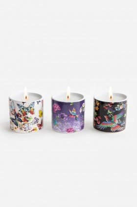  Johnny Was Home Fragrance | Set de 3 lumânări votive pentru femei, multicolore, fine