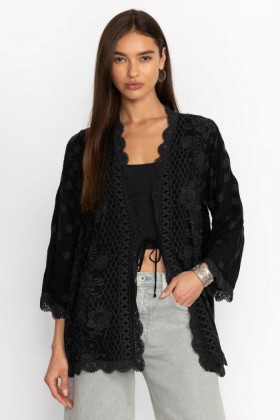  Johnny a fost kimonos | Femei FLEUR DU JOUR KIMONO Negru