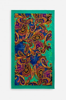  Johnny Was Swim & Resort | Dámsky plážový uterák Paisley Hearts Paisley Hearts