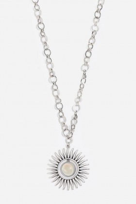  Johnny Was Jewelry | Ženska ogrlica s privjeskom Sunshine, srebrna