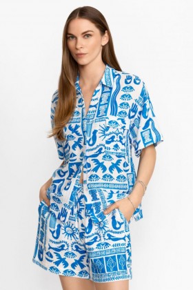  Johnny Was Swim & Resort | Ženska kamperska majica ACANTHA EASY SET Calliope